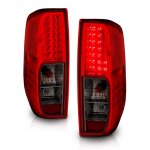 2018 Nissan Frontier LED Tail Lights Red and Smoked