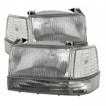 1993 Ford F350 Clear Replacement Headlights Set
