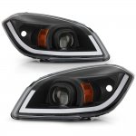 2009 Chevy Cobalt Black Projector Headlights LED DRL