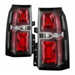 2018 Chevy Suburban Red Clear LED Tail Lights