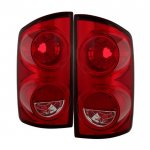 Dodge Ram 3500 2006-2009 Red Clear Tail Lights