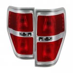 2011 Ford F150 Red Clear Tail Lights