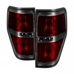2012 Ford F150 Red Smoked Tail Lights