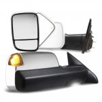 Dodge Ram 3500 2019-2022 Towing Mirrors Chrome Power Heated Smoked LED Lights
