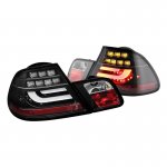 2003 BMW 3 Series Coupe Black LED Tail Lights