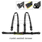 Black 4 Point Racing Seat Belt Harness