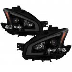 2010 Nissan Maxima Black Smoked LED DRL Projector Headlights