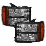 2012 GMC Sierra 2500HD Headlights Black