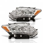 Nissan Rogue 2014-2016 Chrome Headlights LED DRL