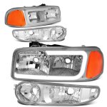 2007 GMC Sierra Denali Headlights Set LED DRL N2
