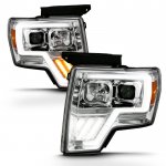 2014 Ford F150 Projector Headlights LED DRL Switchback A6