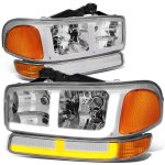 2001 GMC Yukon XL LED DRL Headlights Switchback Bumper Lights N4