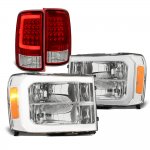 2012 GMC Sierra Denali Headlights DRL LED Tail Lights