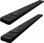2019 Chevy Silverado 1500 Double Hex Steps Running Boards Black 6 Inches