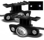 Chevy Silverado 2500 1999-2002 Clear Projector Fog Lights with LED