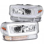 2003 GMC Sierra 3500 Projector Headlights Dynamic Signals Bumper Lights