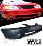 1994 Ford Mustang Cobra Style Front Bumper Cover with Smoked Fog Lights