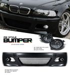 2003 BMW E46 Coupe 3 Series M3 Style Front Bumper with Fog Lights