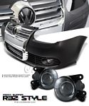2005 VW Golf R32 Style Front Bumper Chrome Grille with Fog Lights