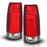 Chevy Suburban 1992-1999 LED Tail Lights Red and Clear