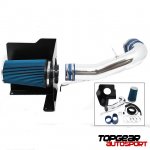 GMC Sierra 2007-2008 Aluminum Cold Air Intake System with Blue Air Filter