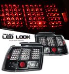 Ford Mustang 1999-2004 Black LED Style Tail Lights