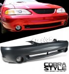 1998 Ford Mustang Cobra Style Front Bumper Cover with Fog Lights