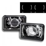 1985 VW Scirocco LED Black Sealed Beam Projector Headlight Conversion