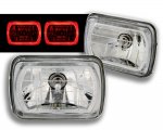 Mitsubishi Starion 1984-1989 7 Inch Red Ring Sealed Beam Headlight Conversion