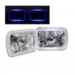 1989 Chrysler Conquest Blue Halo Sealed Beam Projector Headlight Conversion