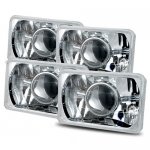 Pontiac LeMans 1976-1977 4 Inch Sealed Beam Projector Headlight Conversion Low and High Beams