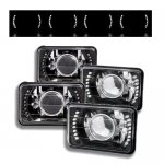 Toyota Solara 1979-1981 LED Black Sealed Beam Projector Headlight Conversion Low and High Beams