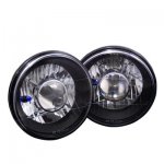 Chevy Monza 1975-1976 Black Chrome Sealed Beam Projector Headlight Conversion