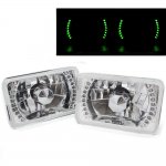 1990 Plymouth Laser Green LED Sealed Beam Headlight Conversion