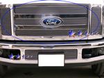 Ford F450 Super Duty 2008-2010 Polished Aluminum Billet Grille Insert