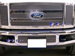 Ford F250 Super Duty 2008-2010 Polished Aluminum Lower Bumper Billet Grille Insert