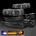 Chevy Suburban 2000-2006 Smoked Headlights and Bumper Lights with Fog Lights