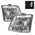 Chevy Avalanche 2003-2006 Clear Headlights and Bumper Lights Conversion Set