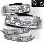Chevy Silverado 1999-2002 Clear Projector Headlights and Bumper Lights
