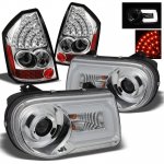 Chrysler 300C 2005-2007 Chrome Projector Headlights DRL and LED Tail Lights