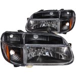 2001 Ford Explorer Headlights and Corner Lights Black