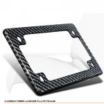 NRG Carbon Fiber Painted Motorcycle License Plate Frame