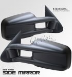 GMC Sierra 3500HD 1999-2002 Black Manual Extendable Towing Mirrors