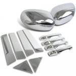 Chrysler 300C 2005-2010 Chrome Side Mirror Covers with Door Handles and Pillars