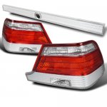 1995 Mercedes Benz S Class Tail Lights and Trunk Light Red and Clear