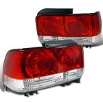 1995 Toyota Corolla Custom Tail Lights Red and Clear