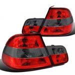 2001 BMW 3 Series Coupe Custom Tail Lights Red and Smoked