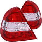 1994 Mercedes Benz C Class Sedan Custom Tail Lights Red and Clear