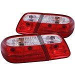 Mercedes Benz E Class Sedan 1996-2002 Custom Tail Lights Red and Clear