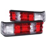 Mercedes Benz C Class 1982-1993 Custom Tail Lights Red and Clear